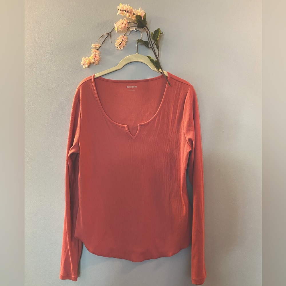 Pink long sleeve | Cotton long sleeve top
